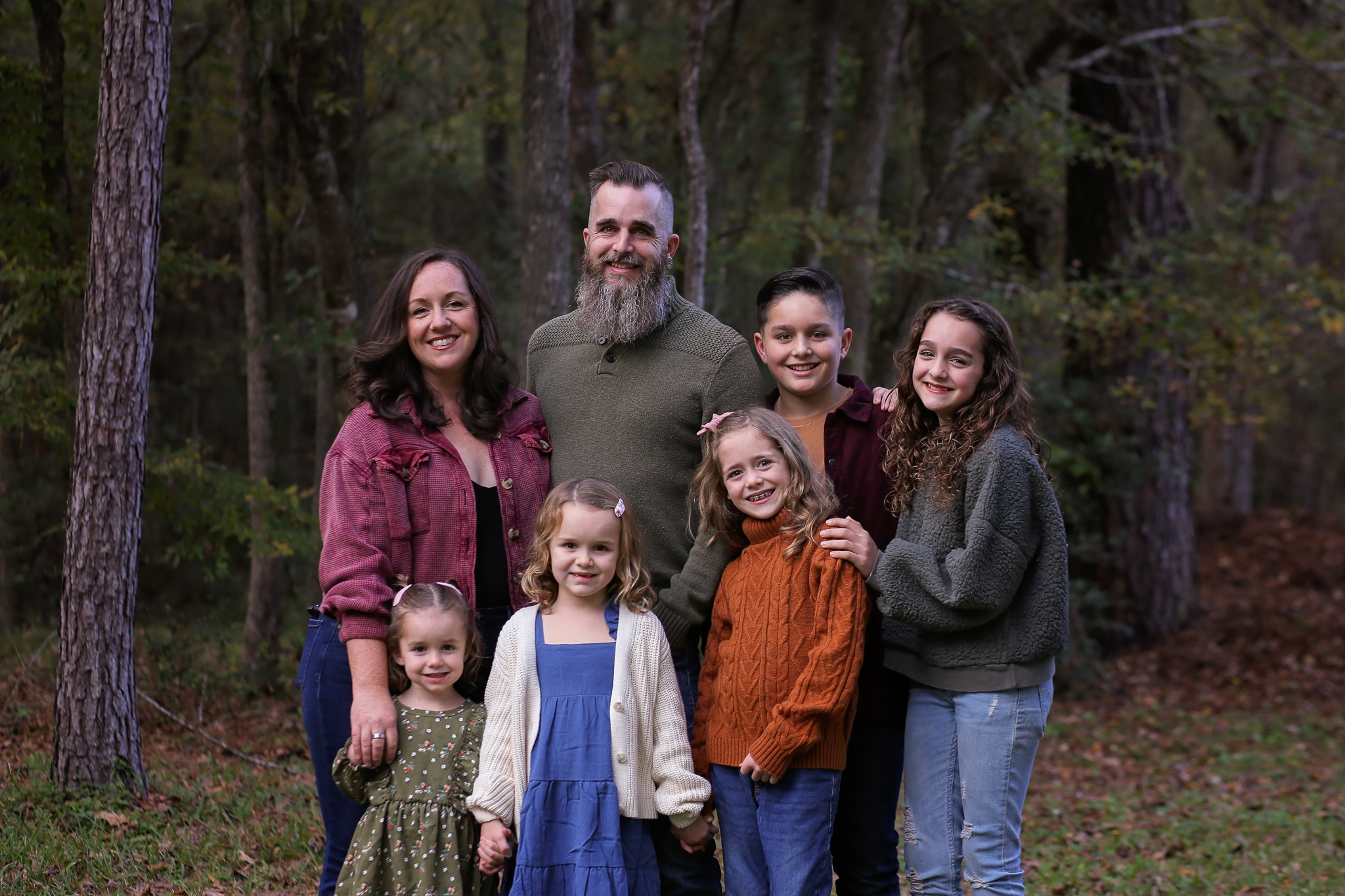 Briana Caldwell with her family